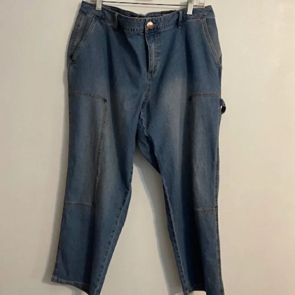 AG Denim Carpenter crop pants, size 18W